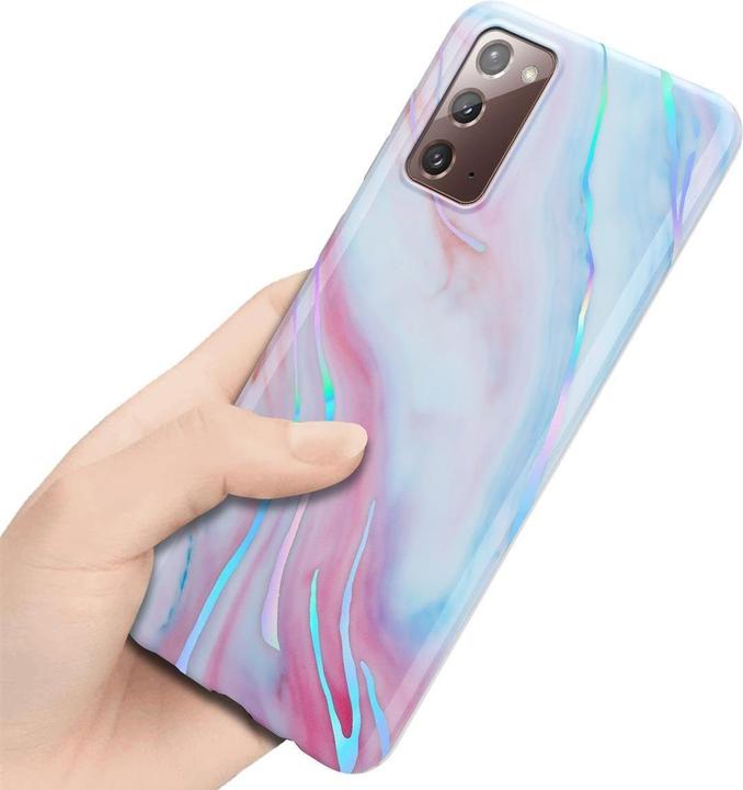 Actual product image Cadorabo IMD TPU Colorful Marble Cover (Samsung Galaxy Note 20)