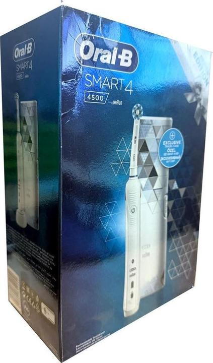 Image du produit Braun Brosse à dents électrique Oral-B Smart 4500, blanche (Brosse à dents oscillo-rotative)