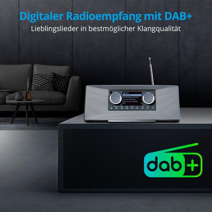 Productafbeelding Medion MD 89289 Stereo internetradio grijs (Internet radio, DAB+, FM, Bluetooth, WiFi)