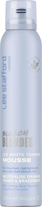 Lee Stafford Bleach Blondes Ice White Toning Mousse 200 ml (200 ml, Foaming agent)