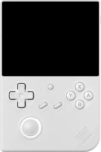 Anbernic RG 40XXV 64GB Retro Gaming Handheld Console with RGB Joystick (white) - 5000+ Compatible Games