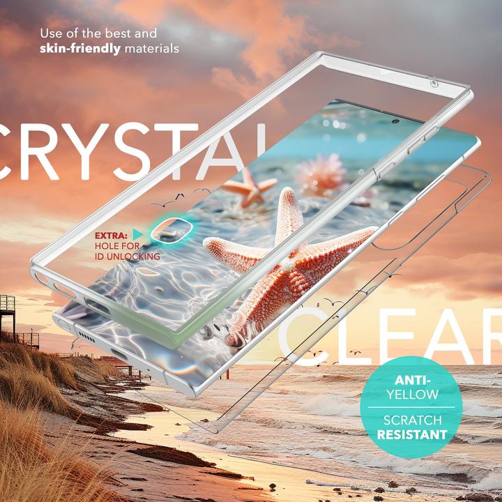 Actual product image Nalia Clear 360 degree cover (Samsung Galaxy S24 Ultra)