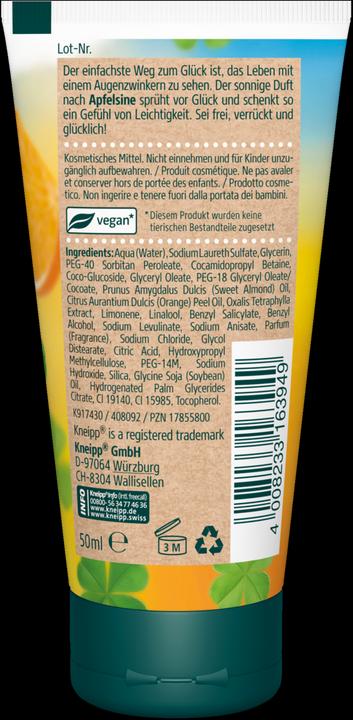 Image du produit Kneipp Douche Trèfle à quatre feuilles & orange (50 ml)