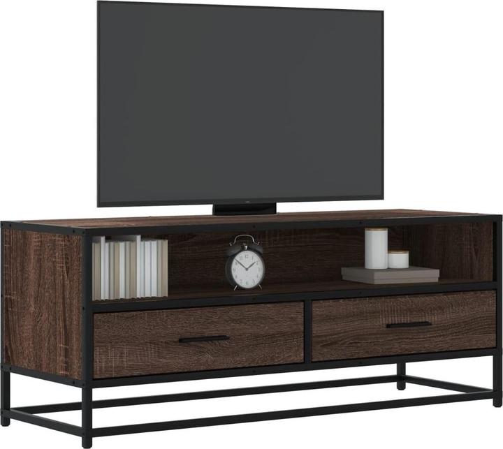 Produktbild VidaXL TV Schrank Lowboard Fernsehschrank Fernsehtisch Braun Eichen-Optik (100 x 34.5 x 40 cm)