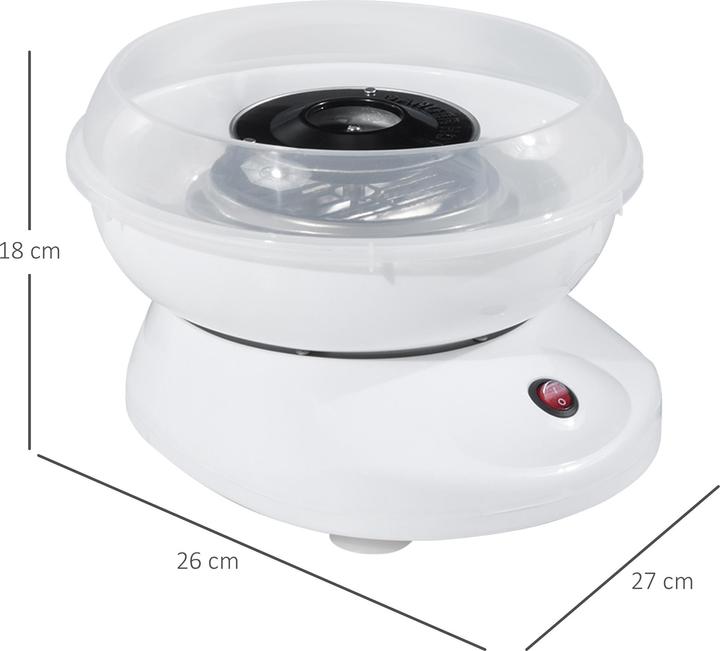 Actual product image Homcom Candyfloss machine