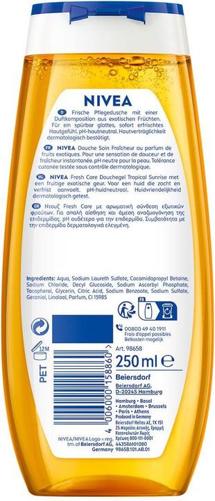 Actual product image NIVEA Duschgel Tropical Sunrise (250 ml)