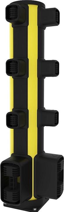 Immagine prodotto kaiserkraft Dissuasore angolare per barriera pedonale, altezza 1160 mm, 8 attacchi, forma a