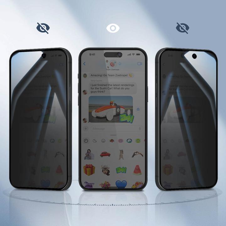 Actual product image Avizar ClearGuard Privacy Film (1 Piece, Apple iPhone 15 Pro Max)