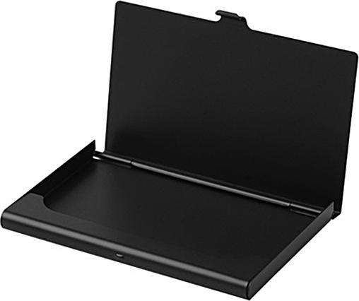 Swala Visitenkartenetui Metall Schwarz Matt