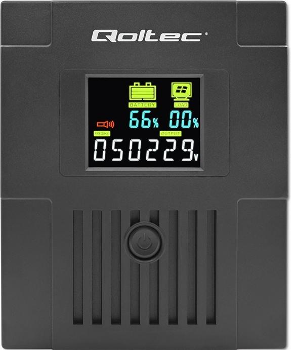 Image du produit Qoltec Zasilacz awaryjny UPS | Monolith | 1500VA | 900W | LCD | USB (1500 VA, 900 W, Line-interactive Onduleur)