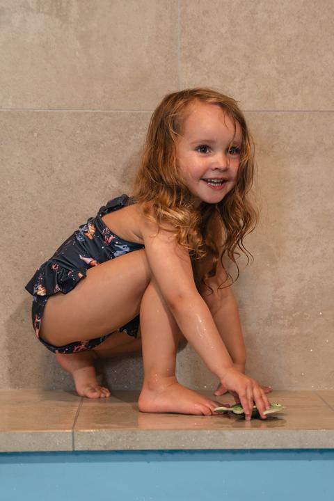 Actual product image Filibabba Eva – Swimsuit 3-4 years – Rainbow Reef (98, 102, 104, 100 A)