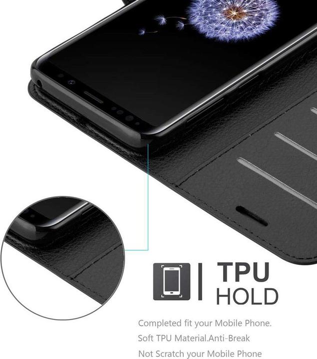 Actual product image Cadorabo Book with stand function cover (Samsung Galaxy S9+)
