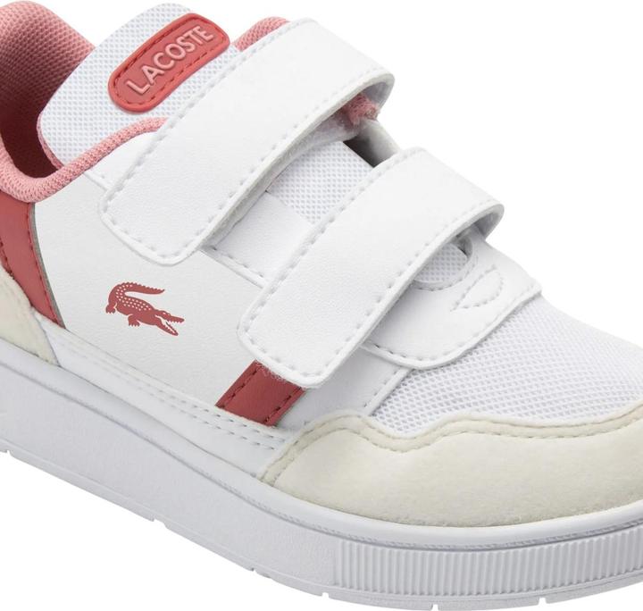 Actual product image Lacoste Childrens/Kids T-Clip Synthetic Suede Trainers (22)