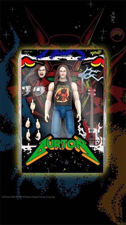 Image du produit Super7 Metallica Ultimates Figurine Wave 2 Cliff Burton 18 cm