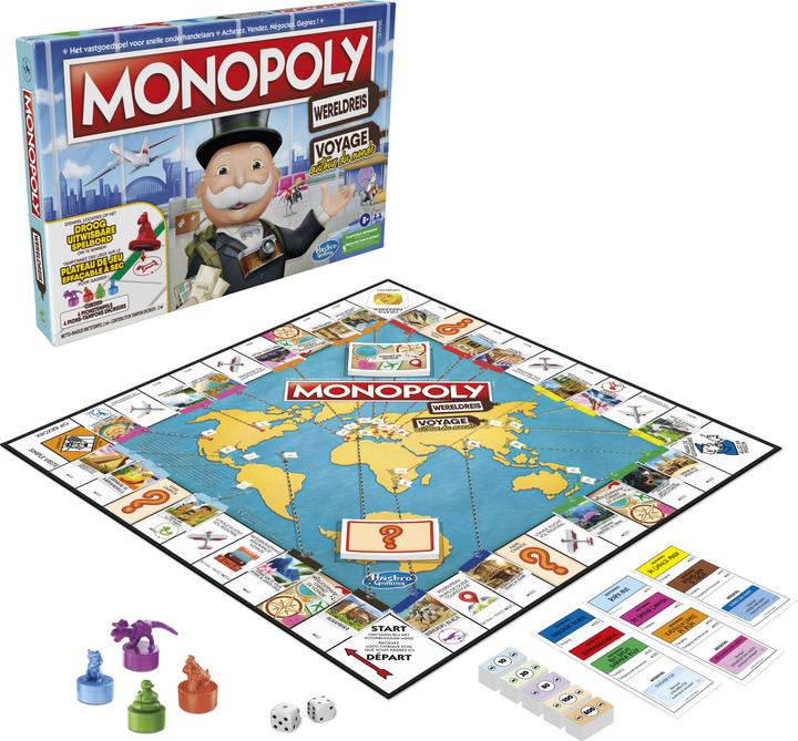 Produktbild Hasbro Gaming Monopoly Wereldreis (Französisch, Niederländisch)