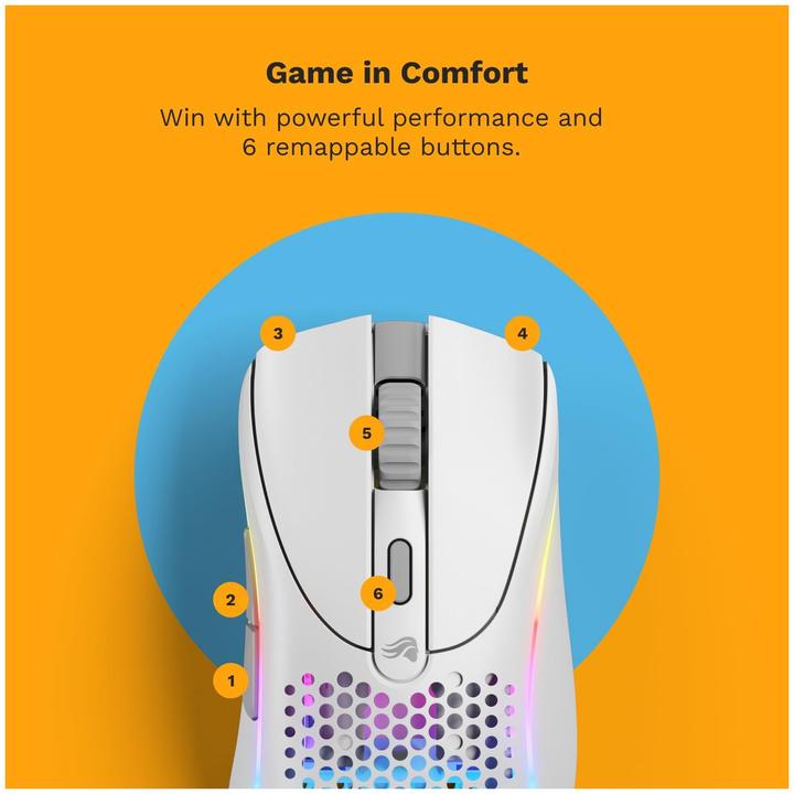 Image du produit Glorious PC Gaming Race Glorious Modèle D 2 Souris de jeu sans fil - blanche (Sans fil)