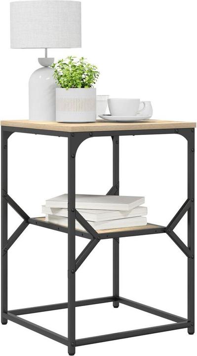 Produktbild VidaXL Beistelltisch Sonoma Eiche 41x40x60 cm aus Holzwerkstoff (41 x 40 x 60 cm)