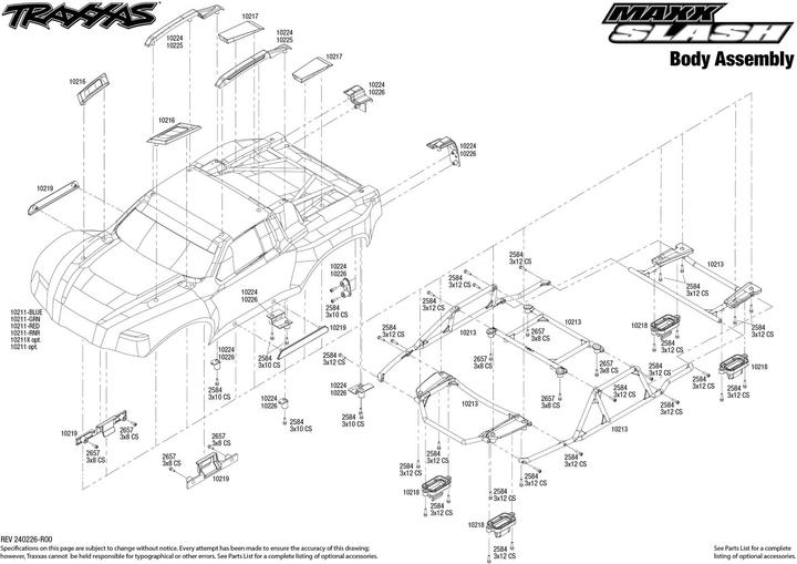 Image du produit Traxxas Maxx-Slash 6s 4x4 RNR sans batterie ni chargeur (RTR Prêt à fonctionner)