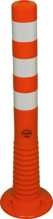Immagine prodotto HP Autozubehör Palo di sbarramento in TPU arancione/bianco Ø 80 mm da avvitare con materiale di fissaggio Altezza