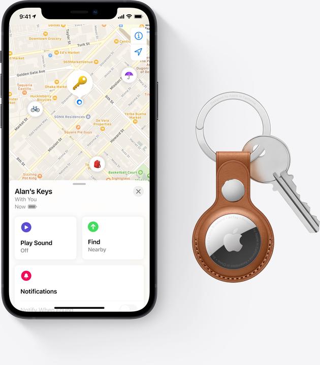 Image du produit Apple AirTag (pack de 4) (iOS)