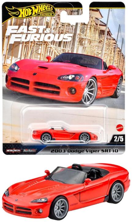 Produktbild Hot Wheels Premium - Fast & Furious 2003 Dodge Viper SRT10 για 3+ ετών JBL85