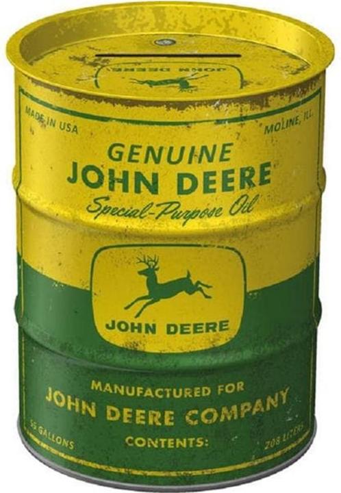 Produktbild Nostalgic-Art Merchandising Spardose Genuine John Deere Schriftzug (12 x 9 x 9 cm)