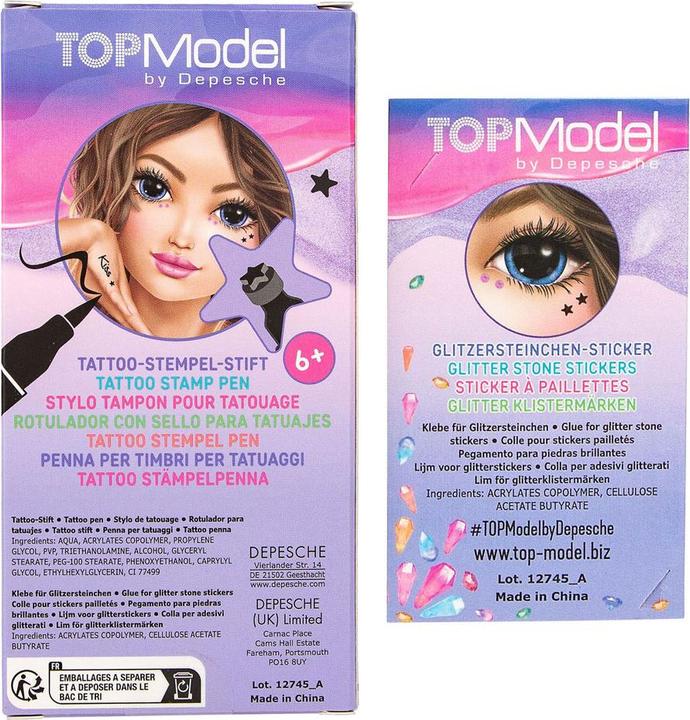 Actual product image Top Model TOPModel - Tattoo Pen with Glitter Stones BEAUTY and ME ( 0412745 )