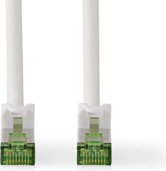 Immagine prodotto Nedis CCGP85420WT30 Cavo Cat 7 PiMF RJ45 Plug Plug RJ45 3,00 m Rotondo LSZH Bianco Sacchetto di plastica (S/FTP, CAT7, 3 m)