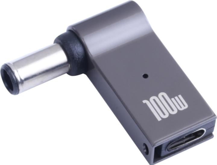 Actual product image PowerGuard USB-C to Notebook Charger Adapter DC Barrel (6.0 x 3.7mm, 0.6mm) (100 W)