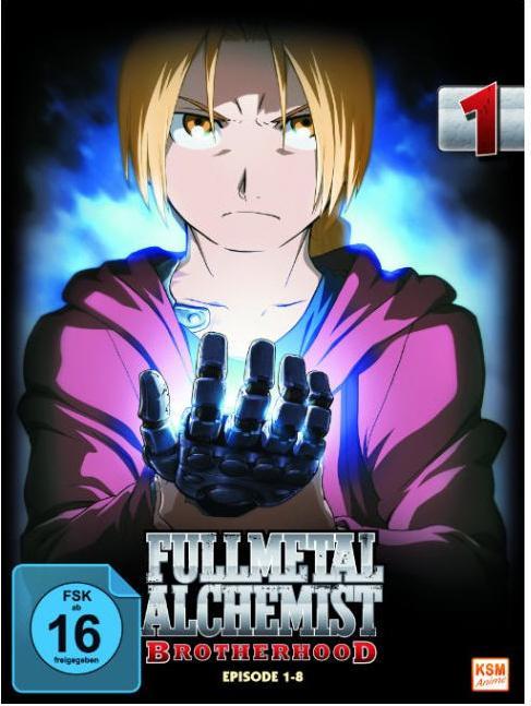 Actual product image Fullmetal Alchemist: Brotherhood Volume 1 (DVD, 2009, German, Japanese)