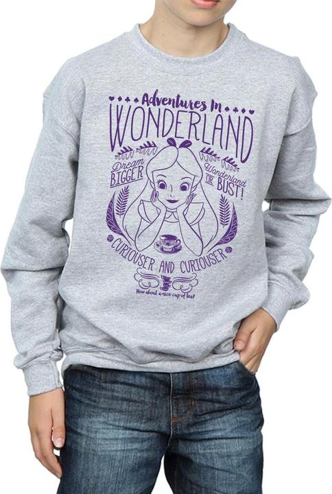 Immagine prodotto Disney Felpa da ragazzo Alice In Wonderland Adventures (152, 158)
