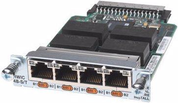 Actual product image Cisco High-Speed 4-Port ISDN BRI S/T - Voice / Fax Module (RJ45)