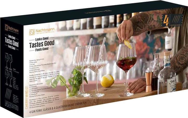 Immagine prodotto Nachtmann Il gusto è buono (6.40 dl, 4 x, Bicchieri di gin)