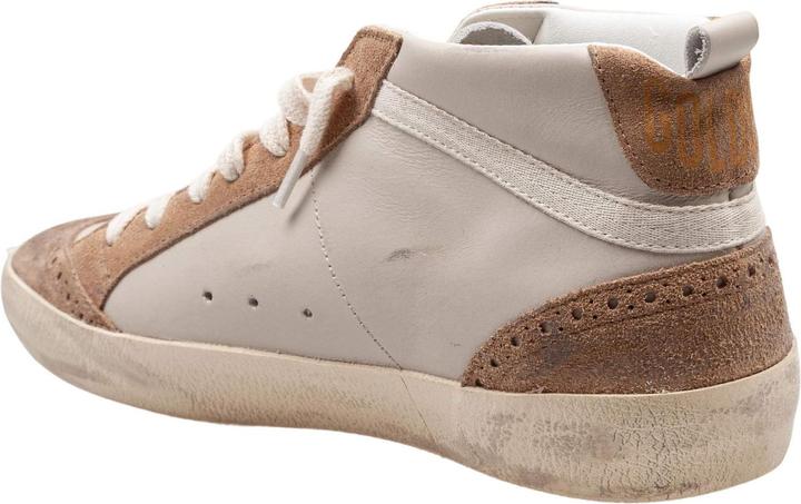 Produktbild Golden Goose mid star sneakers in leather and suede color grey/light brown (40)