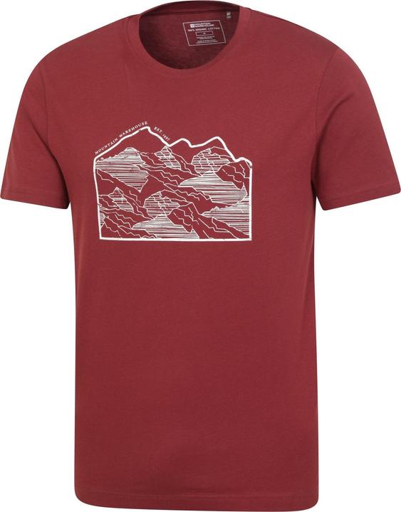 Actual product image Mountain Warehouse Mens Linear Organic T-Shirt (XXL)