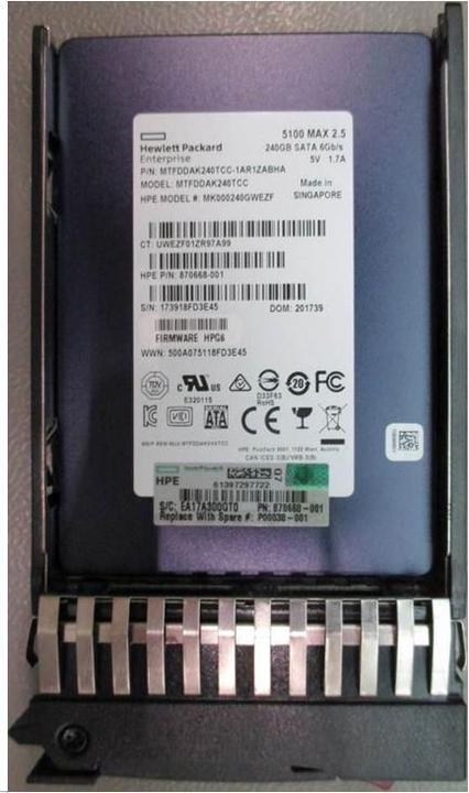 Immagine prodotto HPE SSD 240GB 6G SFF SATA MU (240 GB, 2.5")
