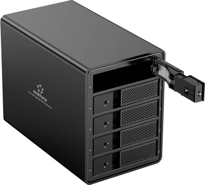 Produktbild Renkforce RF-6647600 8.9 cm (3.5 Zoll) Festplattengehäuse 5 Bay 3.5 Zoll USB-A ( (3.5")