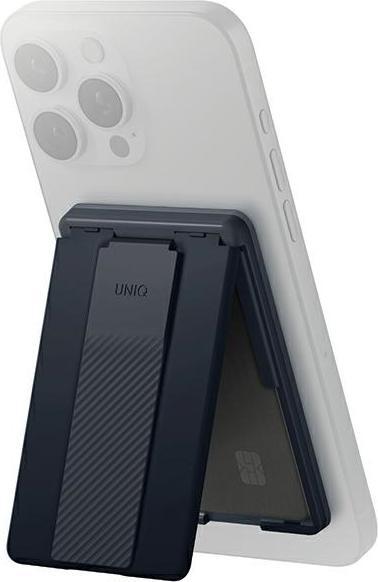 Actual product image Uniq Heldro ID magnetyczny portfel z podpórką i opaską granatowy/navy (storm blue)