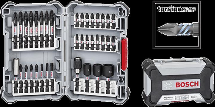 Produktbild Bosch Professional Zubehör 36-tlg. Impact Control Schrauberbit-Set (Kreuz Phillips PH M2, Kreuz Phillips PH M1, Kreuz Pozidriv PZ M3, Kreuz Phillips PH M3, Kreuz Pozidriv PZ M2)