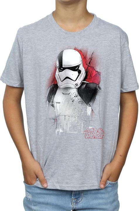 Actual product image Star Wars Boys The Last Jedi Stormtrooper Brushed T-Shirt (116)