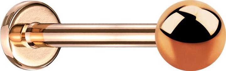 Produktbild Star Piercing Micro Labret rosegold mit Kugel (ohne Messing, Titan G23)