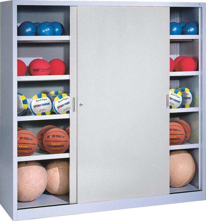 Produktbild C+P Ballschrank (HxBxT: 195x160x50 cm, mit Vollblech-Schiebetüren, Typ 4)