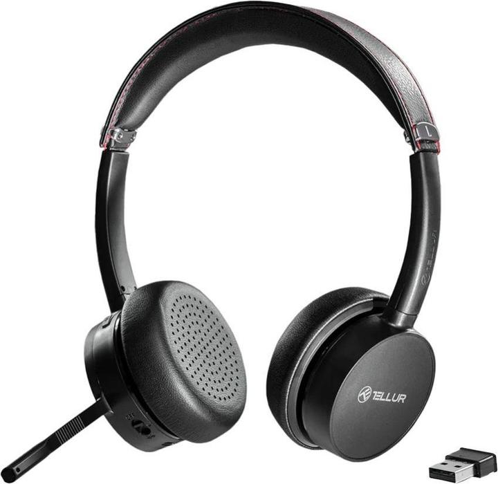 Image du produit Tellur Casque centre d'appels sans fil Voice Pro noir (Sans fil, USB-C)