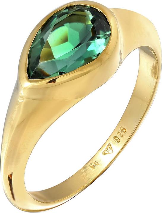 Elli PREMIUM Ring Siegelring Quartz 925 Silber (54, 925 Silber)