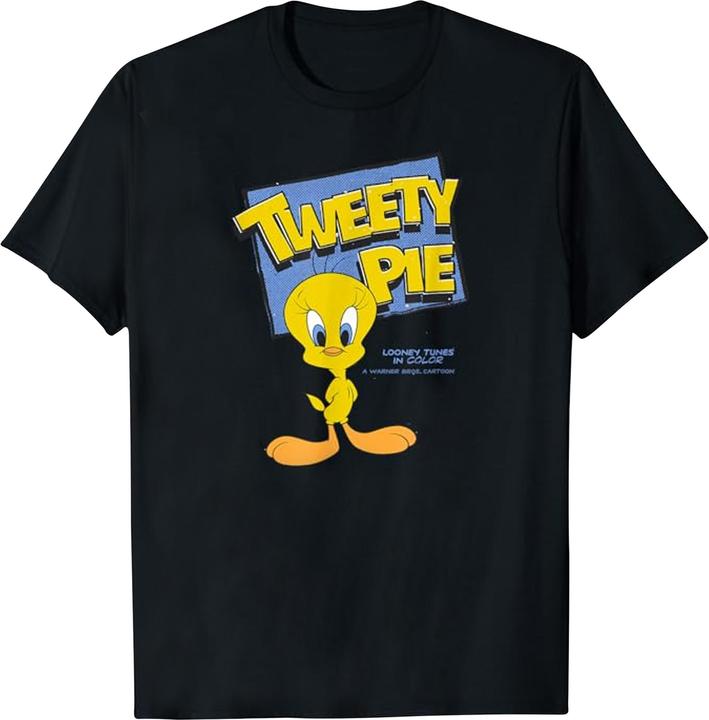 Looney Tunes Mens Classic Tweety Cotton T-Shirt
