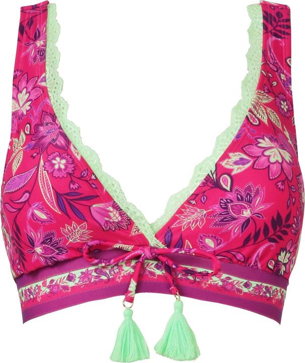 Produktbild Joe Browns Bright Tropical Print Neon Lace Trim Bikini Top (42)