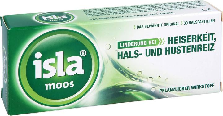 Actual product image Isla moss throat lozenges, 30 pastilles (30 Piece)