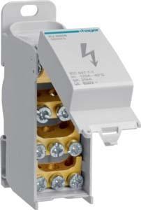 Actual product image Hager HAG KJ02DN Distribution block 125A closed, 1 pole