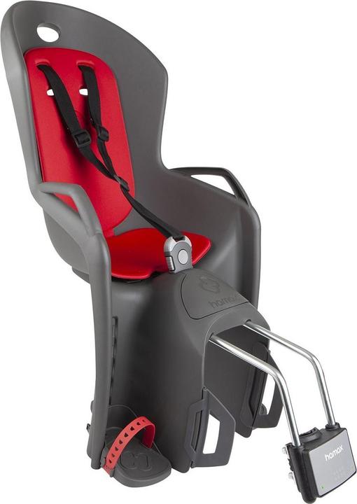 Actual product image hamax Amiga Child Seat Saddle Tube dark grey/red (Seatpost)