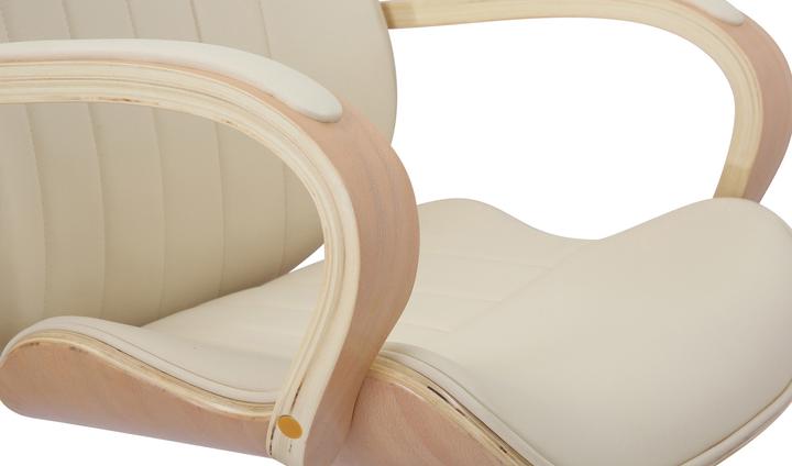 Image du produit CLP Chaise de bureau Melilla similicuir, natura/crème